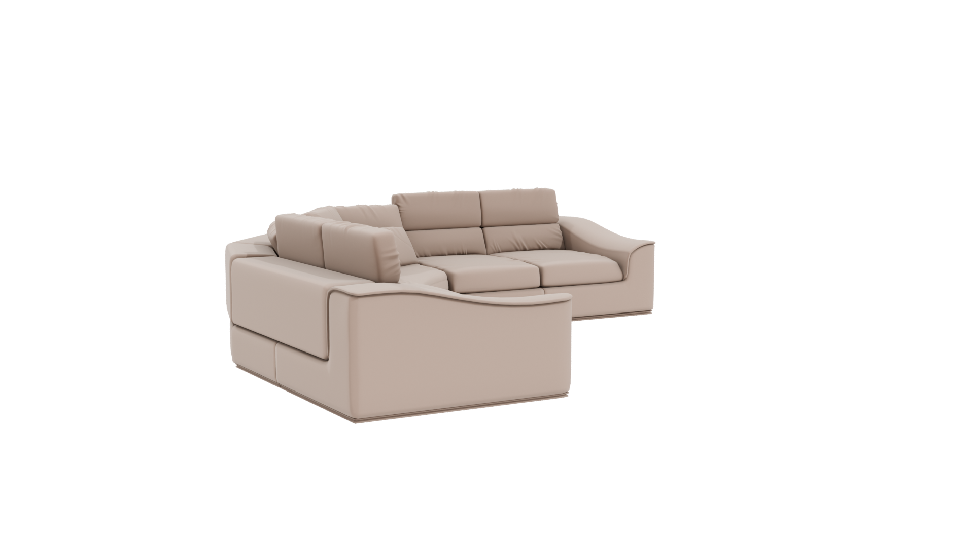 Stylish Modular Sofa 3D Model - Professional 3D Model Render 10