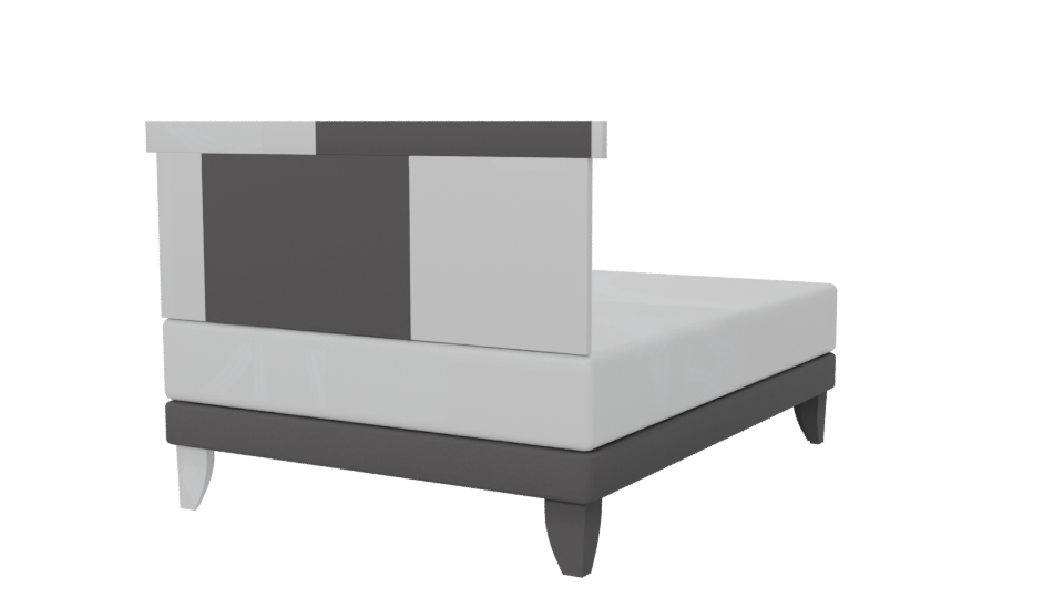 European Orthopedic Double Bed 3D - Professional 3D Model Render 6