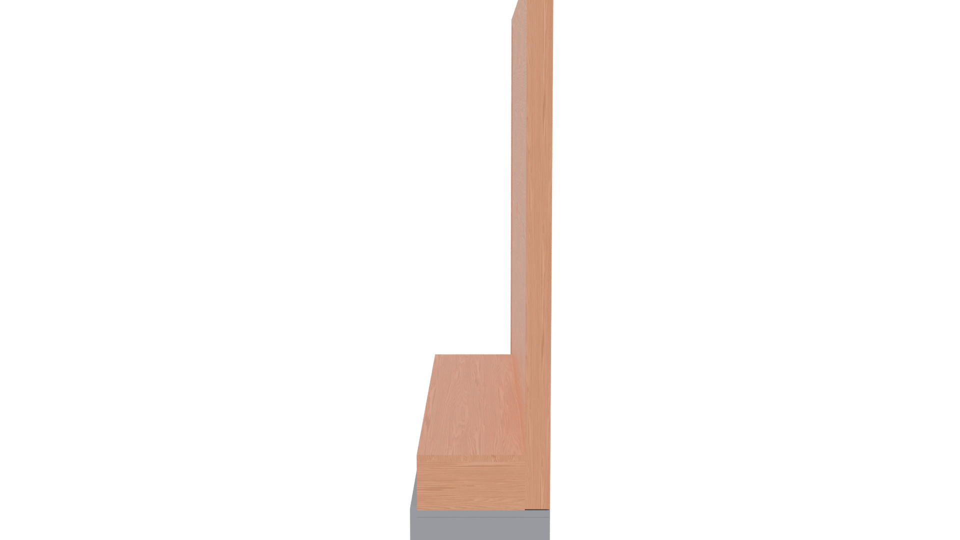 Stylized Wooden Wall Panel 3D - Professional 3D Model Render 2