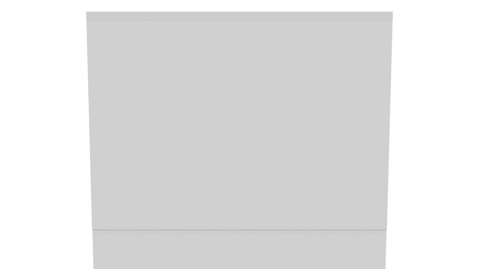 Stylish Modern Reception Desk 3D - Professional 3D Model Render 5