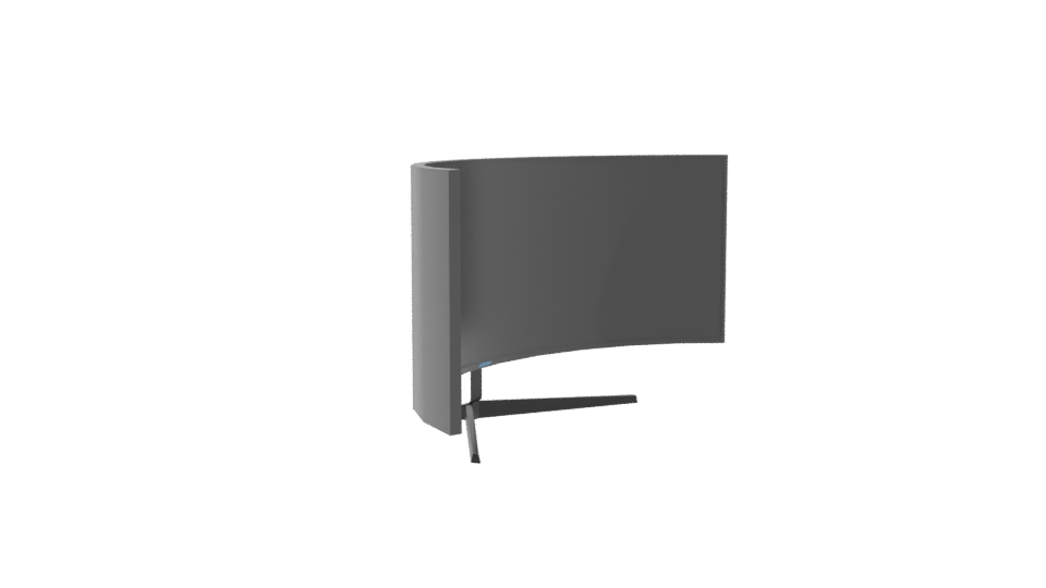 Curved Ultra-Wide Monitor 3D Model - Professional 3D Model Render 9