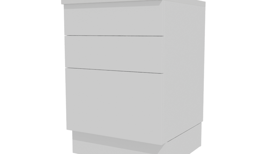 Contemporary Wooden Drawer Cabinet 3D - Professional 3D Model Render 12