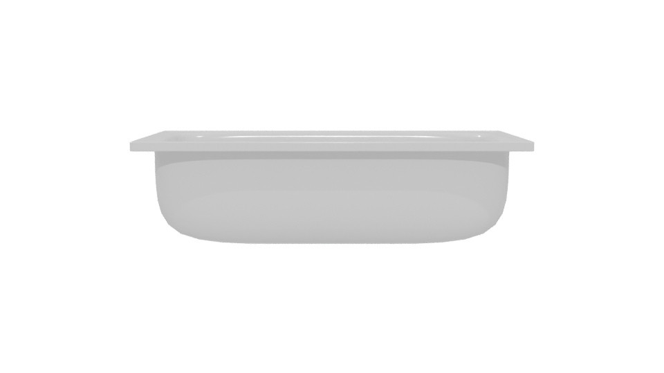 Stylish Rectangular Serving Dish 3D - Professional 3D Model Render 5