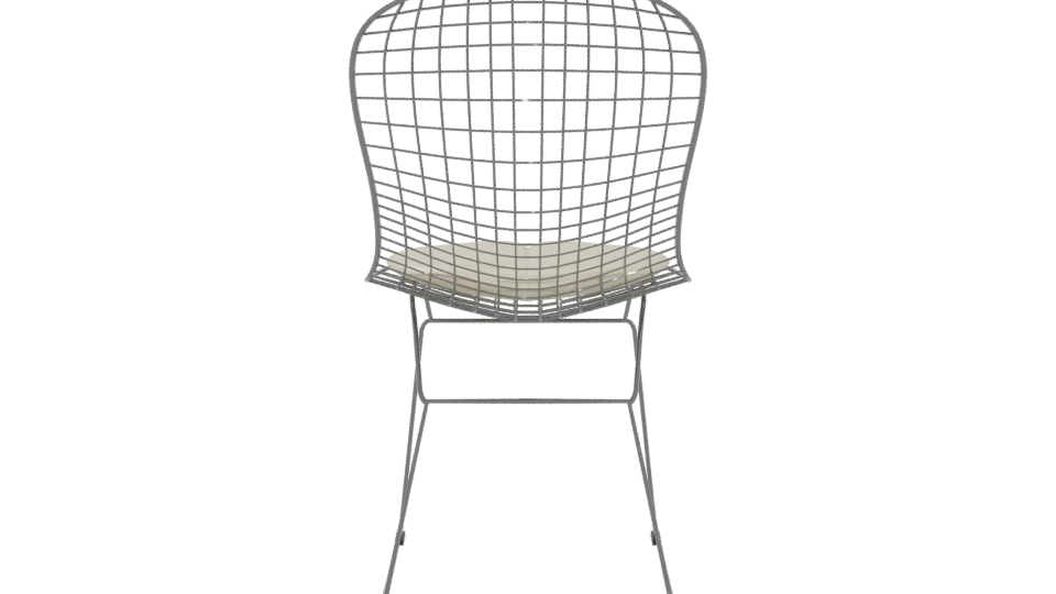 Stylish Wireframe Chair 3D Model - Professional 3D Model Render 5