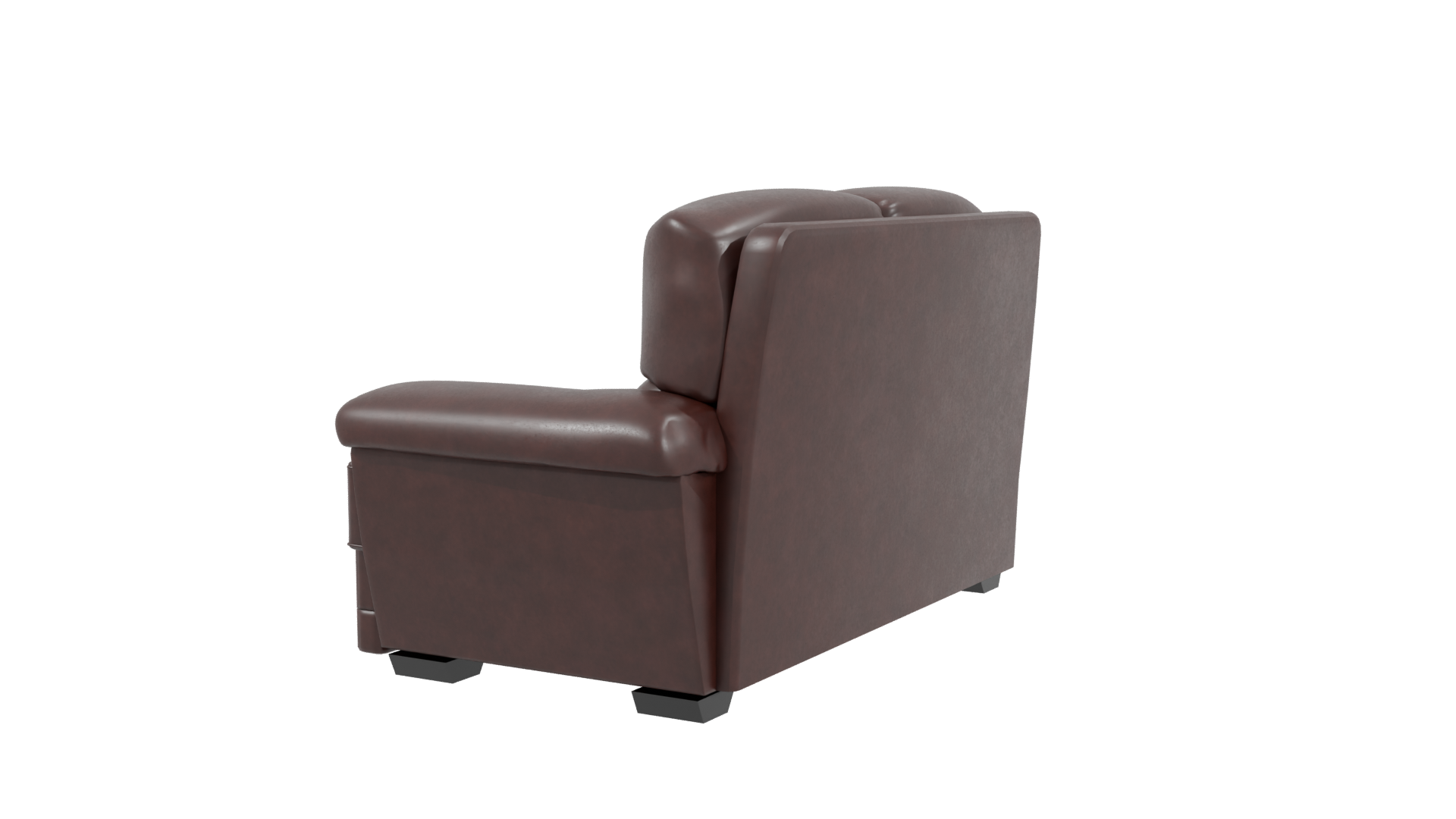 Stylish Leather Sofa 3D Model - Professional 3D Model Render 3