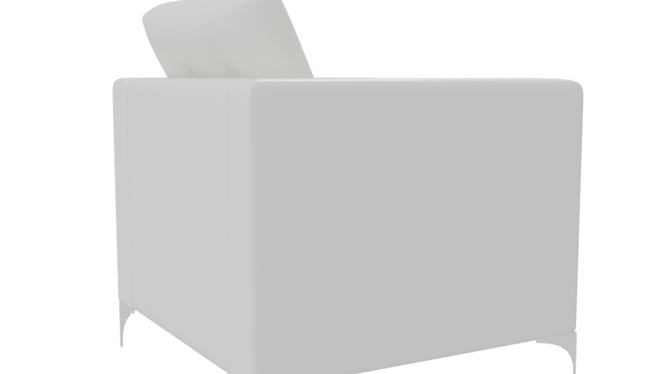 Sleek Modern Armchair 3D Model - Professional 3D Model Render 7