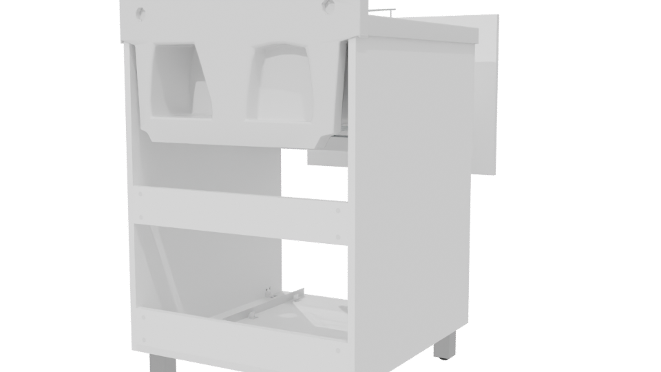 Stylish Modern Office Cabinet 3D - Professional 3D Model Render 6