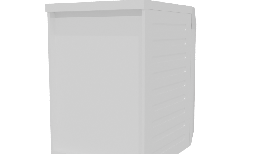 Stylish Front-Loading Dryer 3D Model - Professional 3D Model Render 6