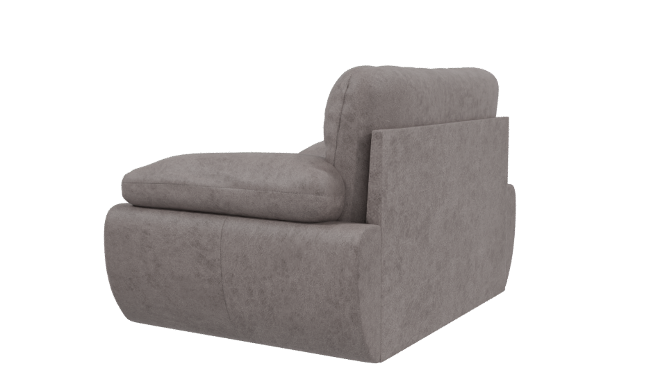 Contemporary Upholstered Living Room Chair 3D Model - Professional 3D Model Render 3