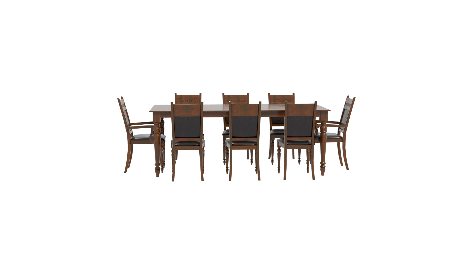 Elegant Dining Table Set 3D - Professional 3D Model Render 11