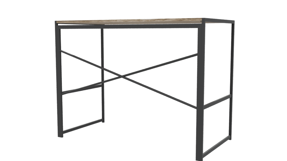 Industrial Folding Table 3D Model - Professional 3D Model Render 6