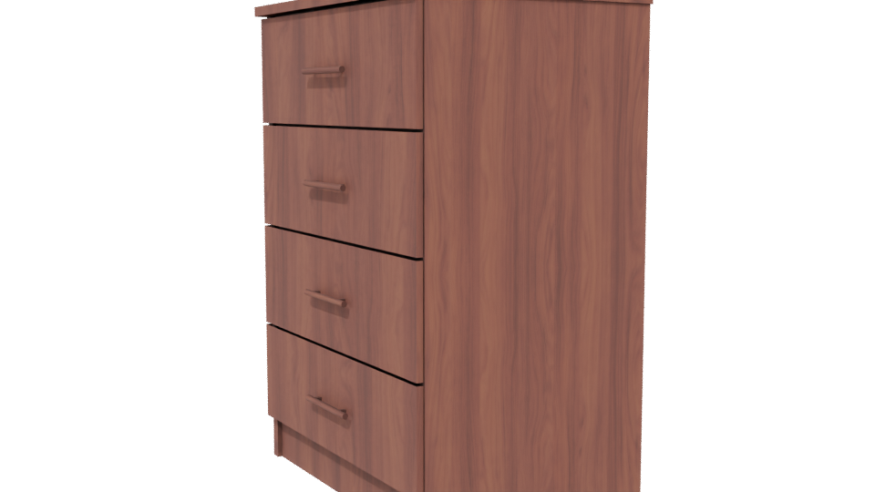 Stylish Wooden Drawer Unit 3D - Professional 3D Model Render 13