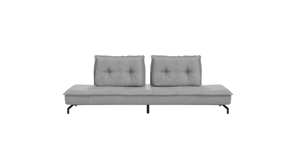 Gray Upholstered Sofa Bed 3D - Professional 3D Model Render 11