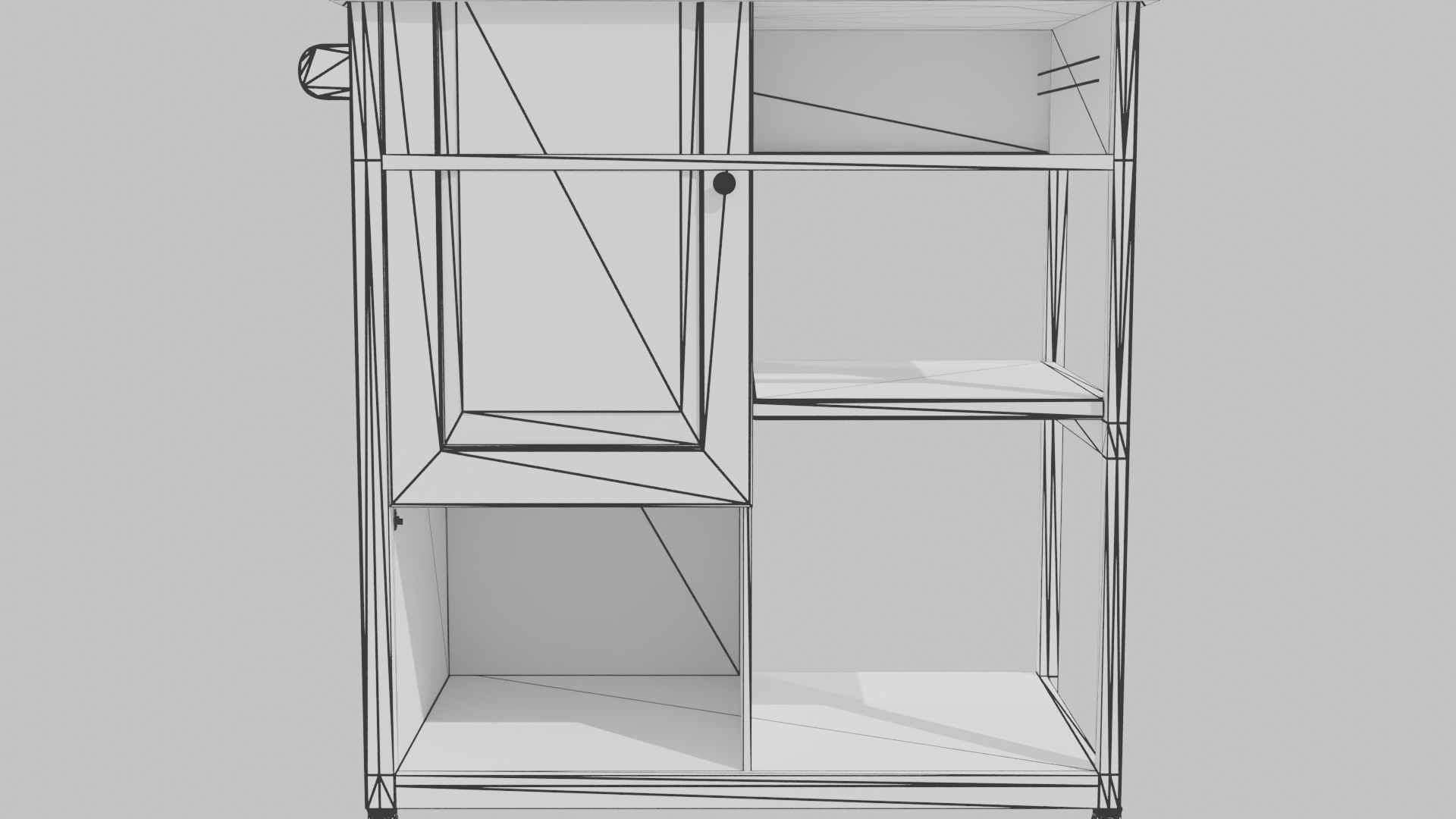 Modern Kitchen Cart Model 3D - Professional 3D Model Render 16