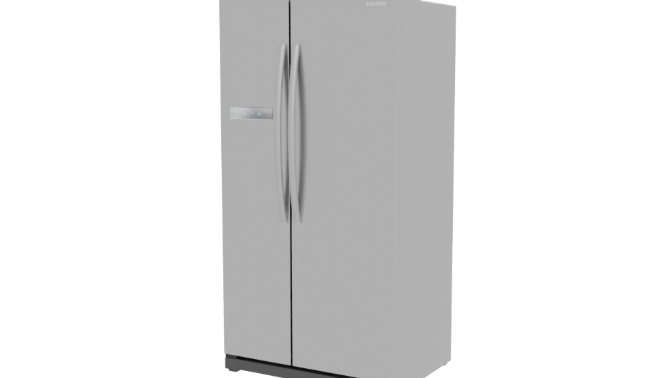 Sleek Stainless Steel Refrigerator 3D - Professional 3D Model Render 12