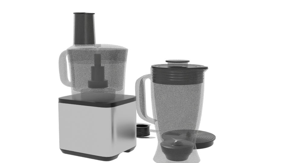 Stylish Kitchen Appliance Set 3D Model - Professional 3D Model Render 6