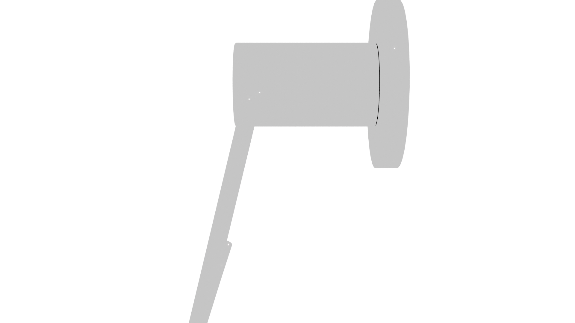 Sleek Bathroom Tissue Holder 3D - Professional 3D Model Render 2