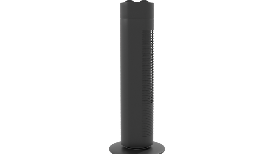 Sleek Modern Tower Fan 3D - Professional 3D Model Render 8