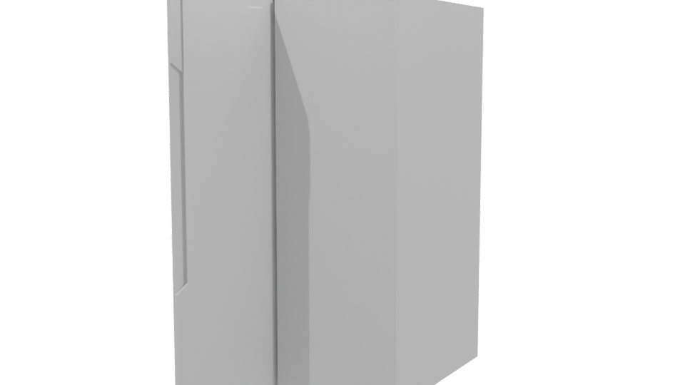 Double Door Refrigerator 3D Model - Professional 3D Model Render 3