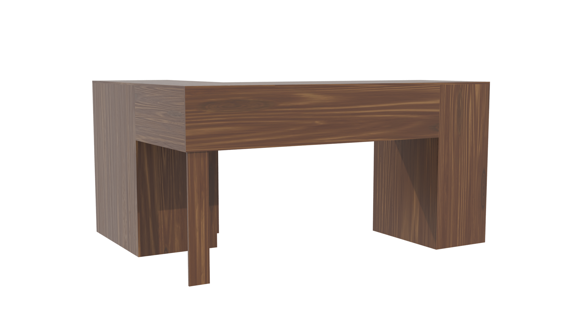 Stylish Office Desk 3D Model - Professional 3D Model Render 4