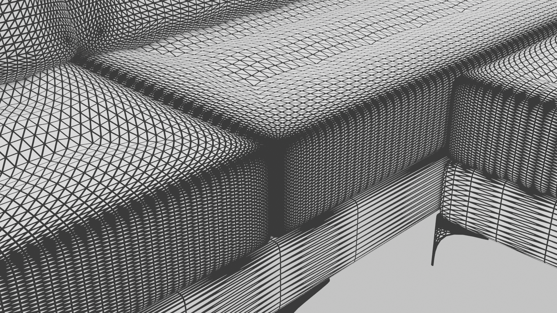 Contemporary Sectional Sofa Model 3D - Professional 3D Model Render 9