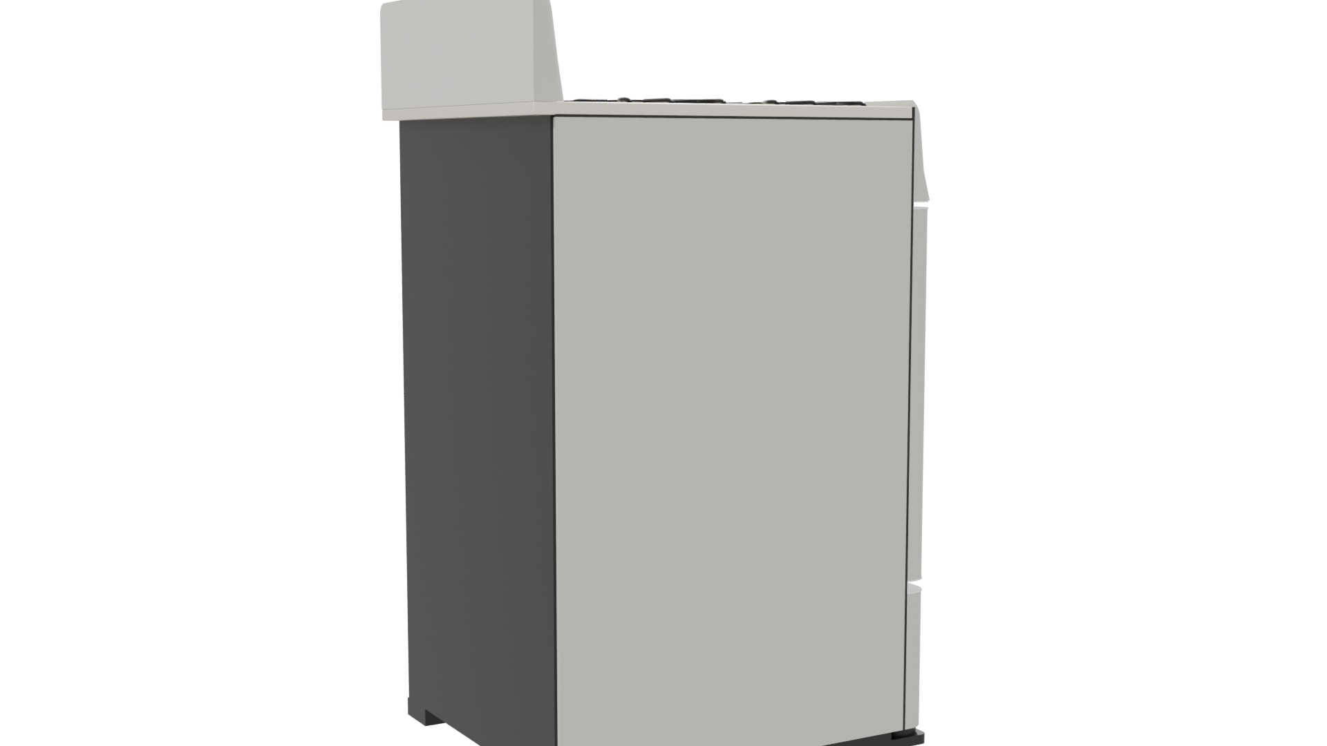 Stylish Gas Range Cooker 3D - Professional 3D Model Render 7