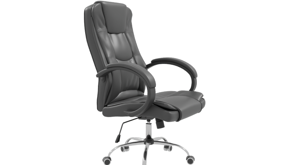 Ergonomic High-Back Office Chair 3D Model - Professional 3D Model Render 9
