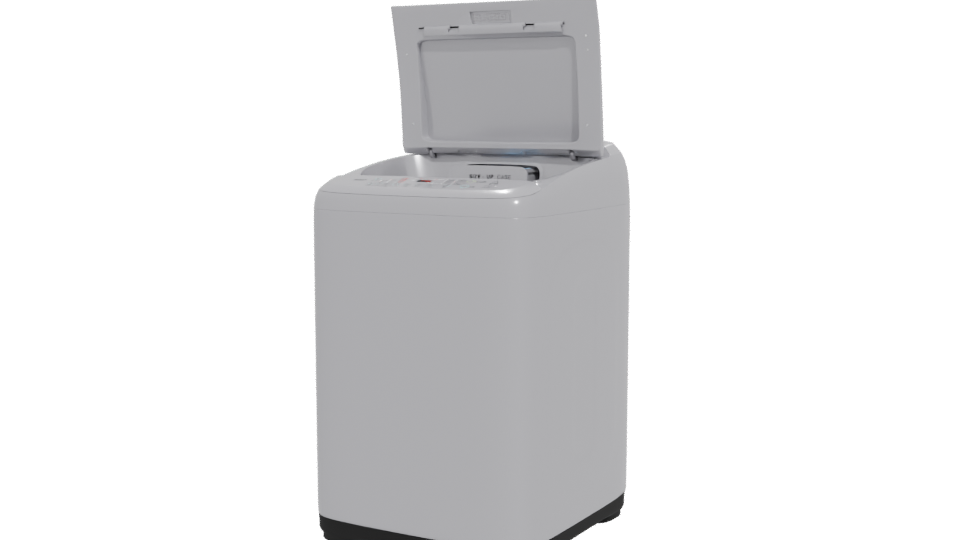 Modern Household Washing Machine 3D - Professional 3D Model Render 12