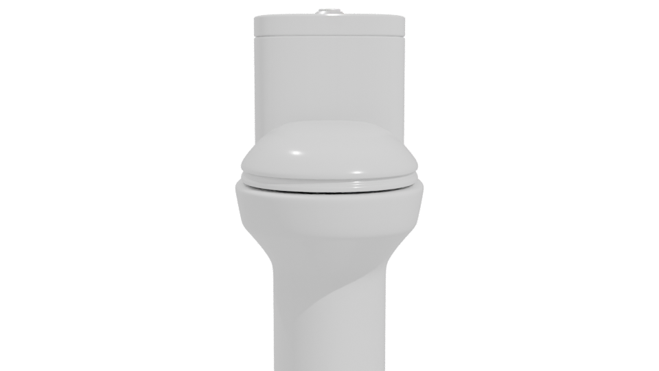 Sleek Modern Bathroom Toilet 3D Model - Professional 3D Model Render 11