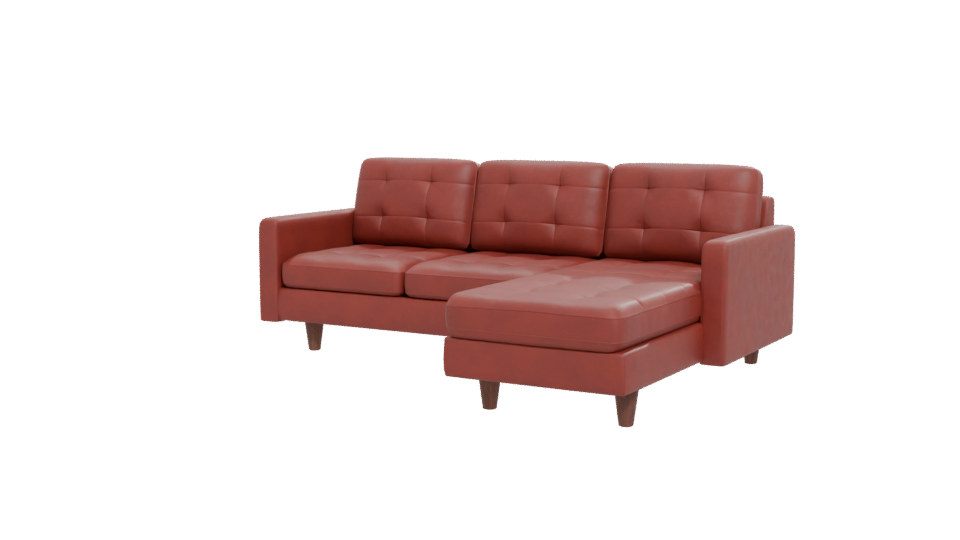 Sofa Chaiselong Left Napoles 3D - Professional 3D Model Render 12