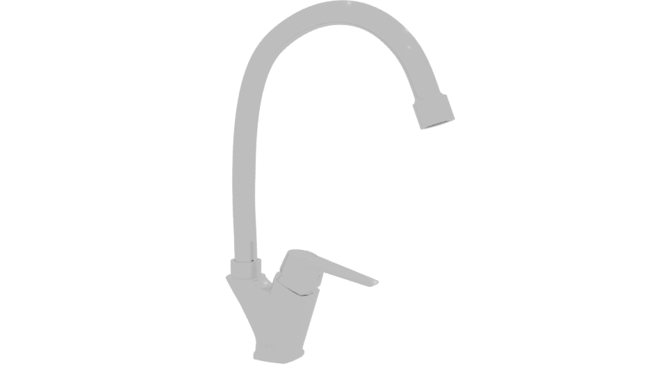 Sleek Modern Kitchen Faucet 3D - Professional 3D Model Render 12