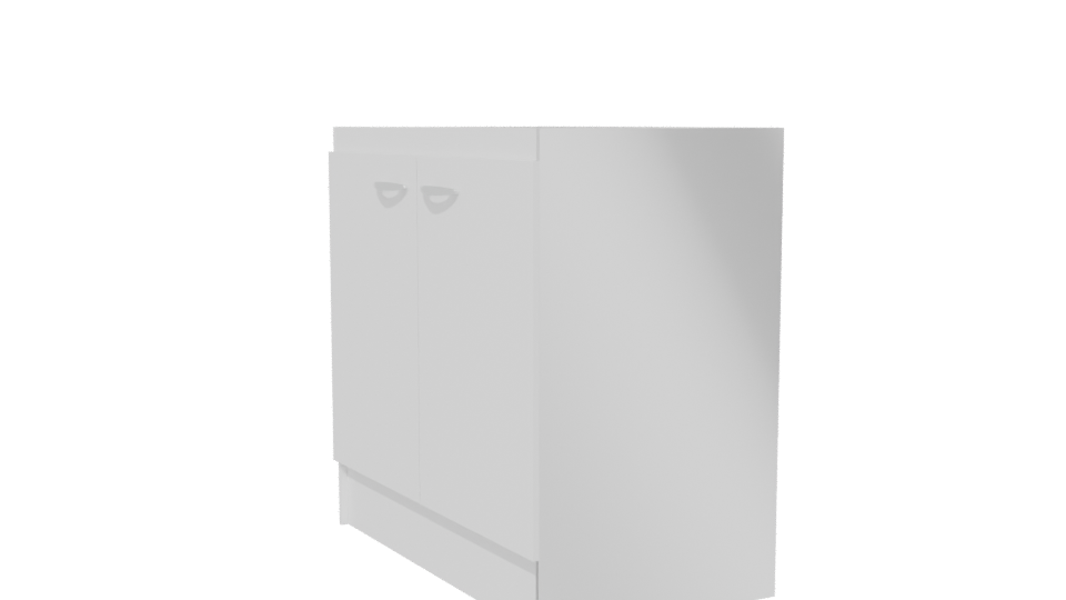 Stylish Utility Sink Cabinet Model - Professional 3D Model Render 13