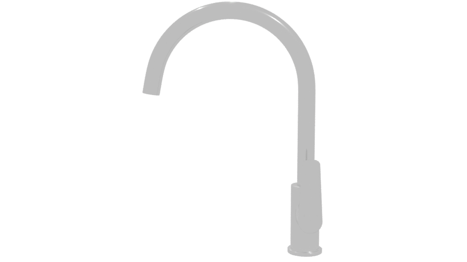 Sleek Modern Kitchen Faucet 3D Model - Professional 3D Model Render 11