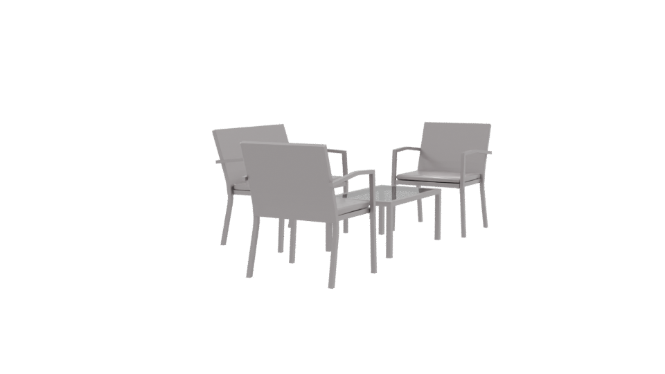 Modern Outdoor Furniture Set 3D - Professional 3D Model Render 9