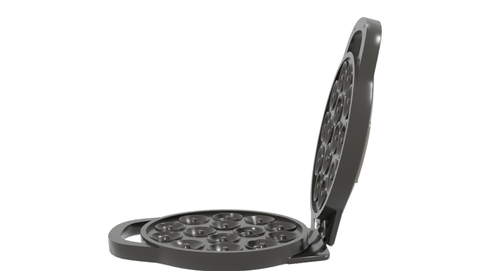 Multi-Cavity Donut Maker 3D - Professional 3D Model Render 2