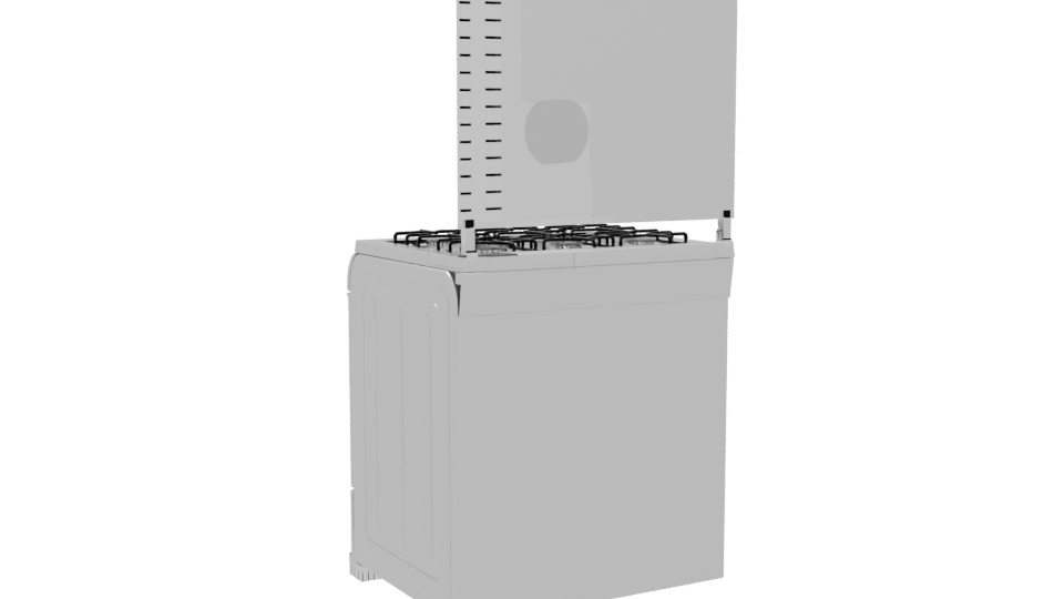 Modern Gas Stove 3D Model - Professional 3D Model Render 4