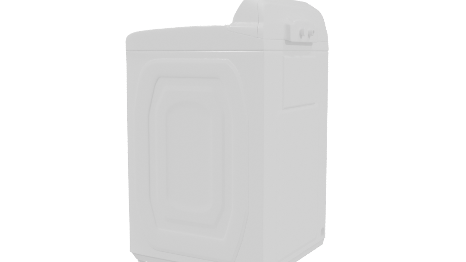 Top-Loading Washing Machine 3D Model - Professional 3D Model Render 3