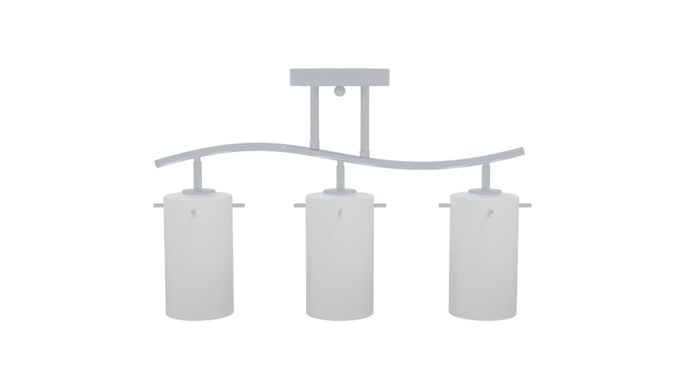 Sleek Modern Glass Pendant Lighting 3D Model - Professional 3D Model Render 5