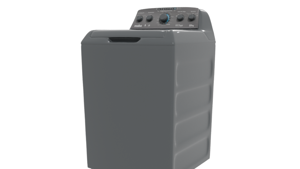 Sleek Top-Loading Washing Machine 3D Model - Professional 3D Model Render 12