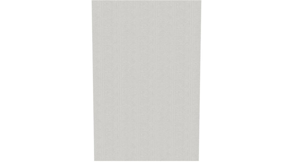 Minimalist White Vertical Panel 3D Model - Professional 3D Model Render 5