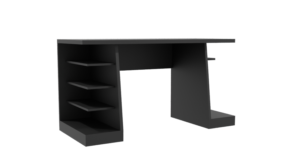 Stylish Modern Office Desk 3D - Professional 3D Model Render 10