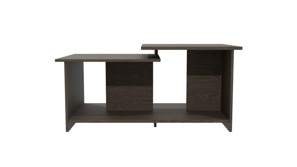Contemporary Wooden Coffee Table 3D - Professional 3D Model Render 5