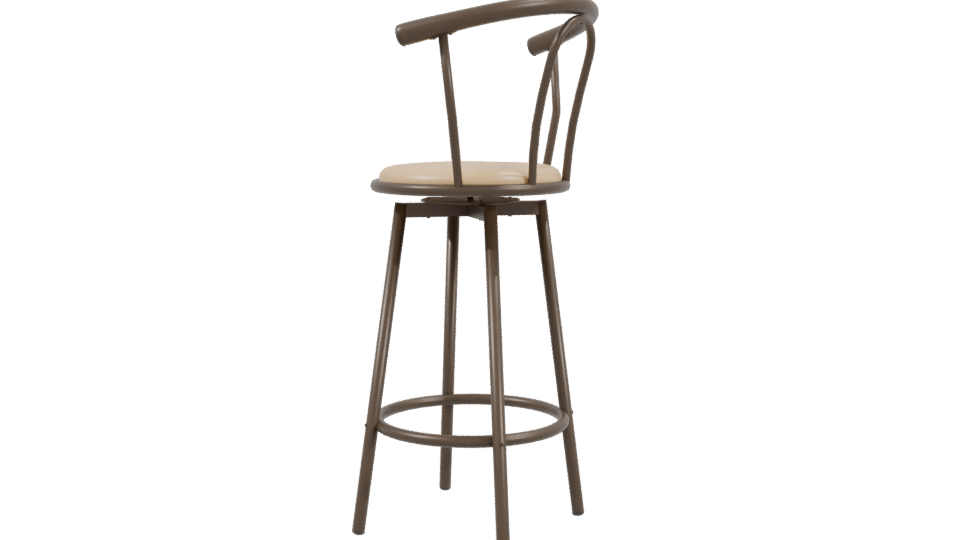 Stylish Barstool 3D Model - Professional 3D Model Render 3