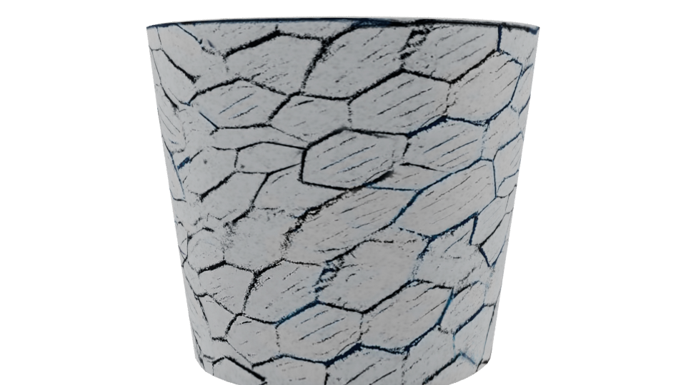 Textured Stone Planter Model - Professional 3D Model Render 9