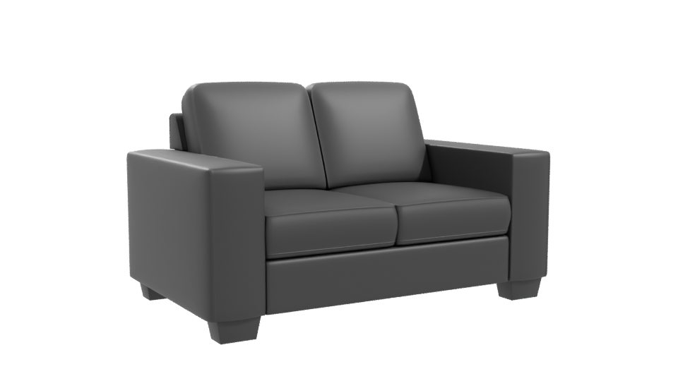 Minimalist Fabric Loveseat 3D Model - Professional 3D Model Render 10