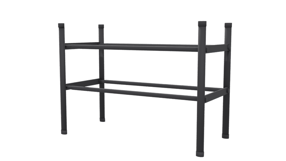 Industrial Metal Frame Table 3D - Professional 3D Model Render 6