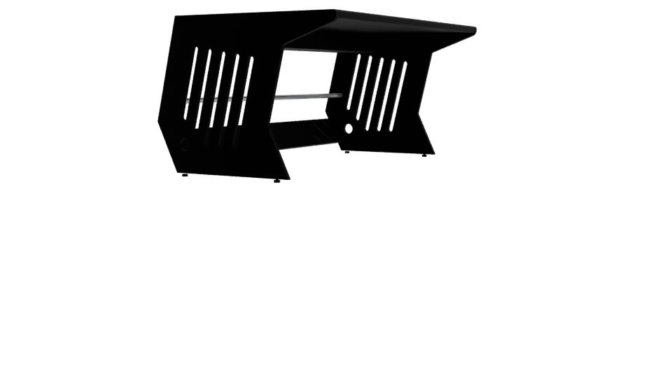 Stylish Modern Rectangular Table 3D - Professional 3D Model Render 9