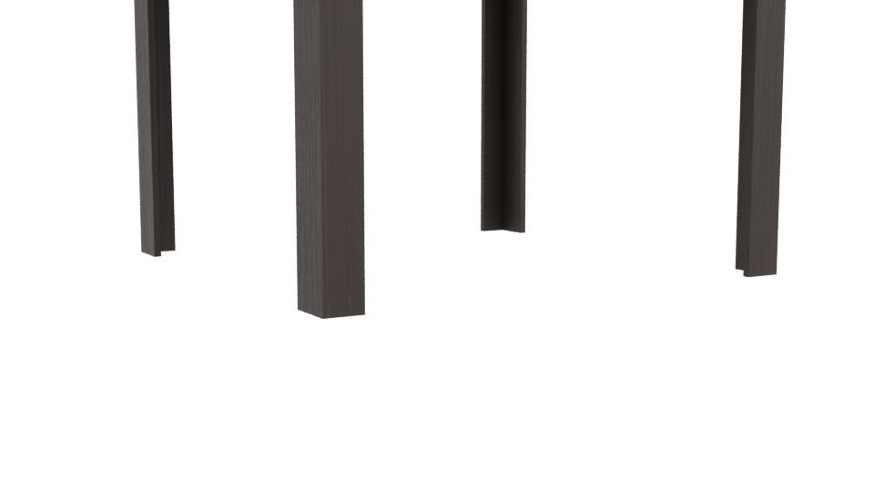 Stylish Wooden Dining Table 3D - Professional 3D Model Render 10