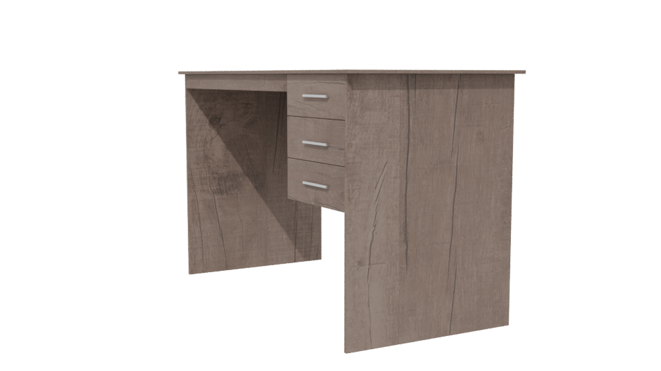 Modern Wooden Desk Model 3D - Professional 3D Model Render 13