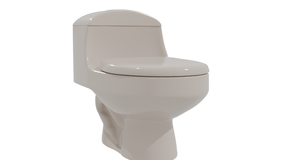 WC One Piece Montecarlo 6 Liters 3D - Professional 3D Model Render 10